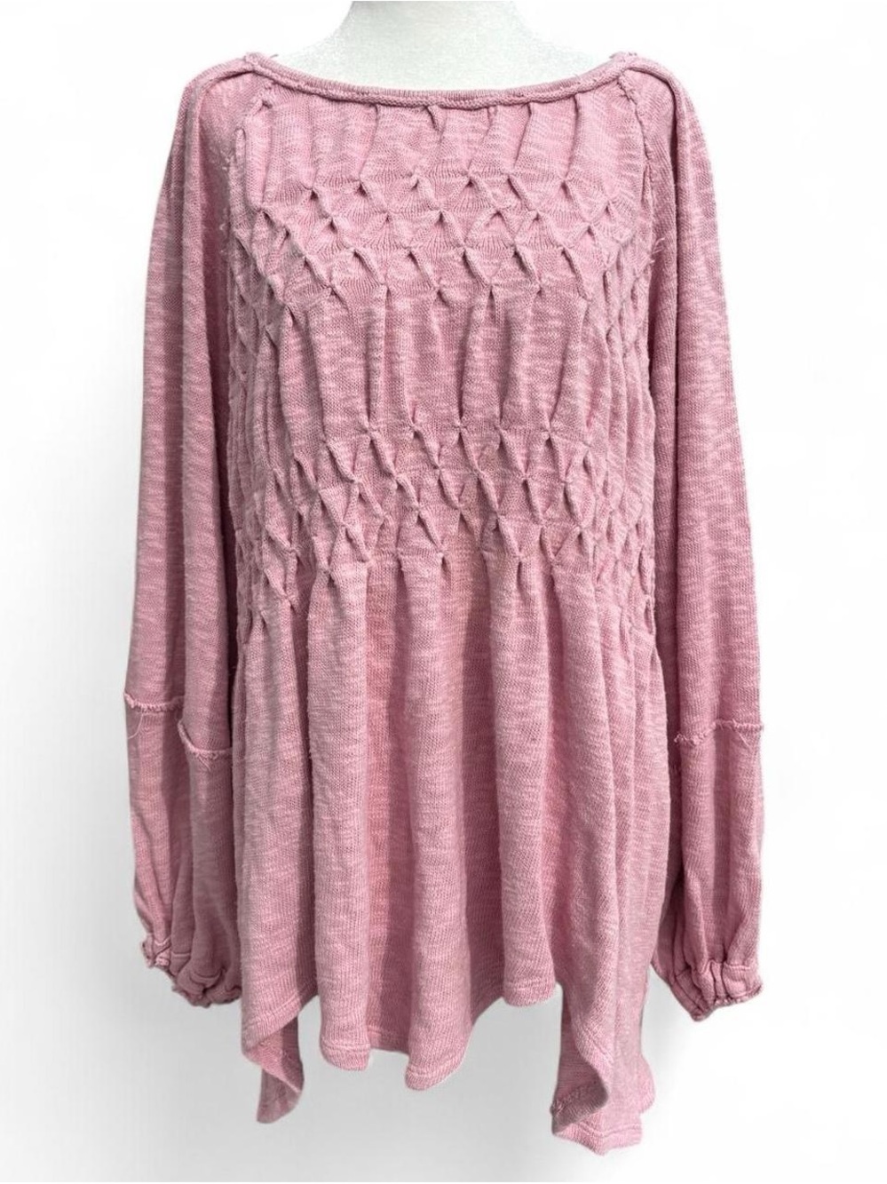 Free People Pink Babydoll Sweater